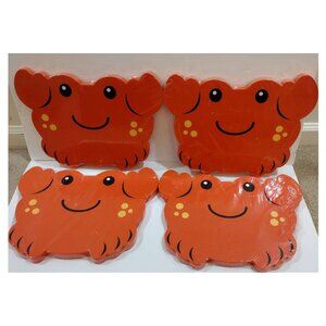 4 x Baby & Kids Animal Foam Pad - Bath Kneeler Bathtub Pad - Crab